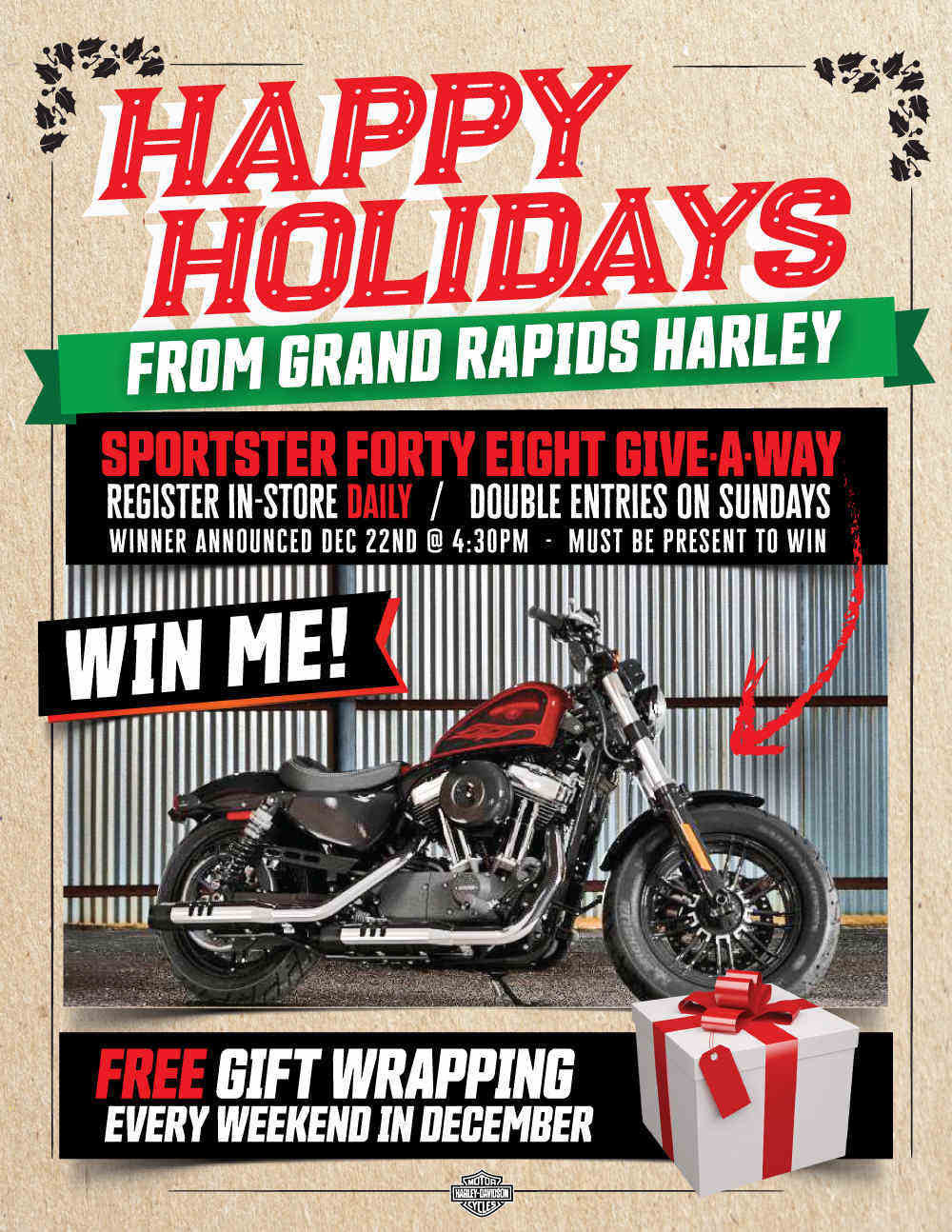 Bike Giveaway Grand Rapids HarleyDavidson® Hudsonville Michigan