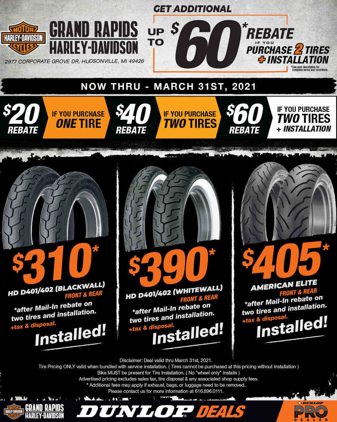 Harley davidson tire discount sale